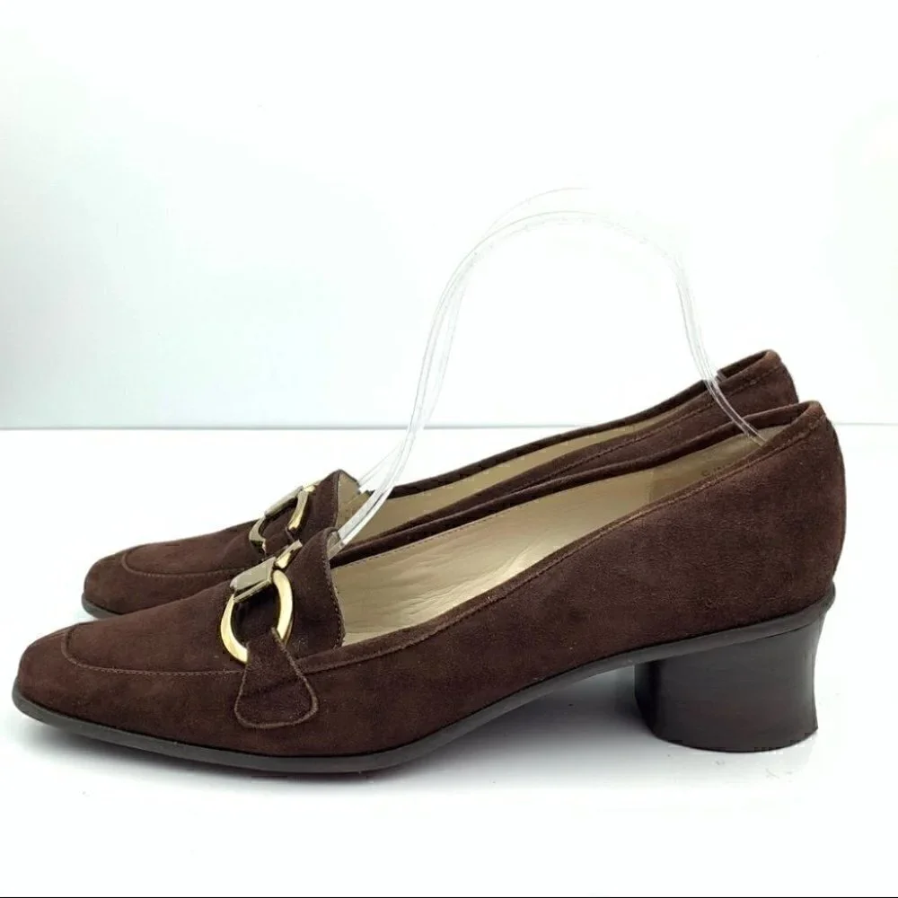 Circa Joan & david heels 8.5 Cjnadina brown suede